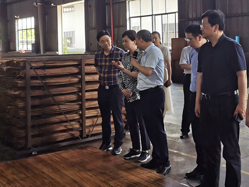 黃蘭香書(shū)記一行深入桃花江竹材生產(chǎn)車(chē)間調(diào)研 黃蘭香書(shū)記一行深入桃花江竹材生產(chǎn)車(chē)間調(diào)研