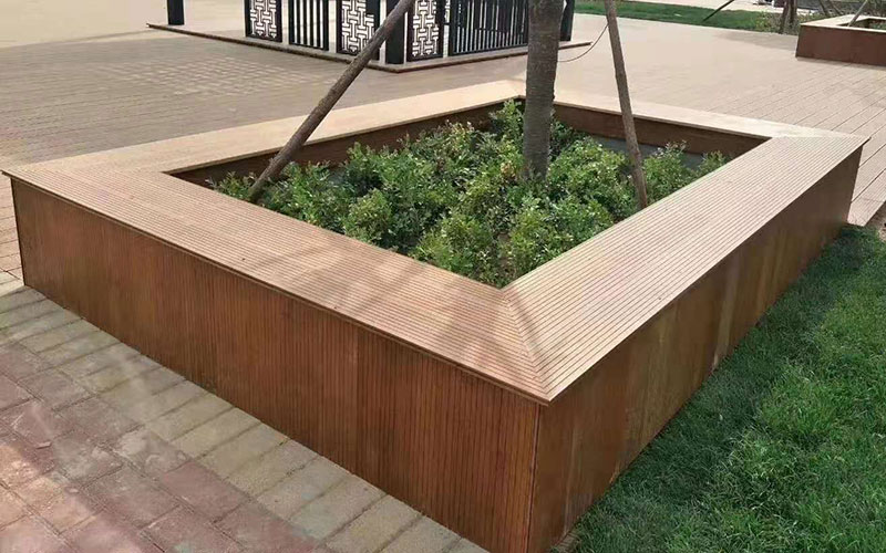 景觀竹木圍樹椅，景觀圍樹凳