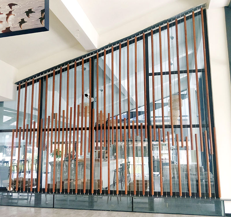 竹棒勾勒出魚(yú)樣圖形