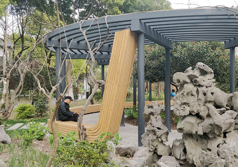 戶(hù)外竹木坐椅